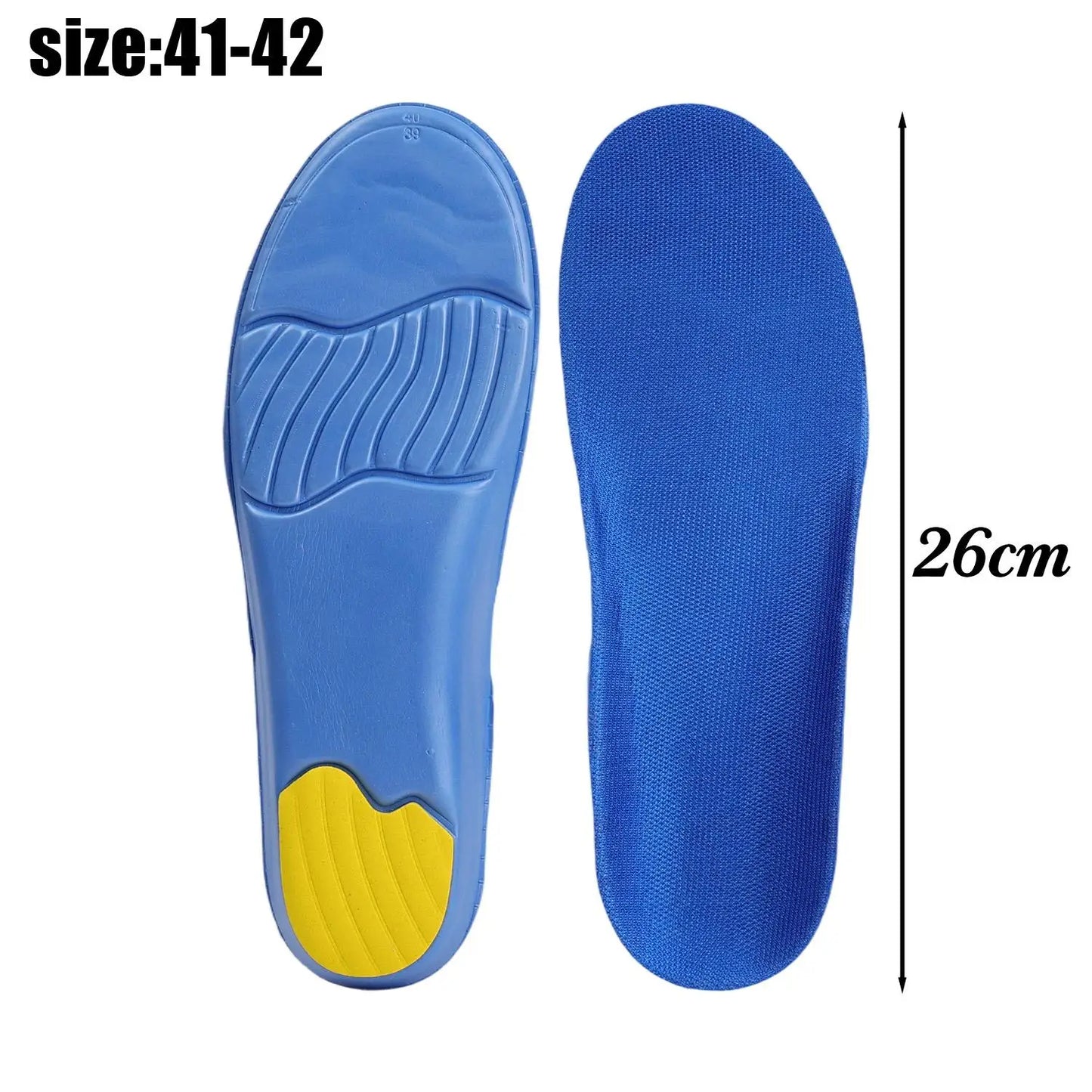 Arch Support Insoles Plantar Fasciitis Relief Orthotic Inserts Shock Absorption EVA Gel for Running Sports Shoes Work Foot Pain