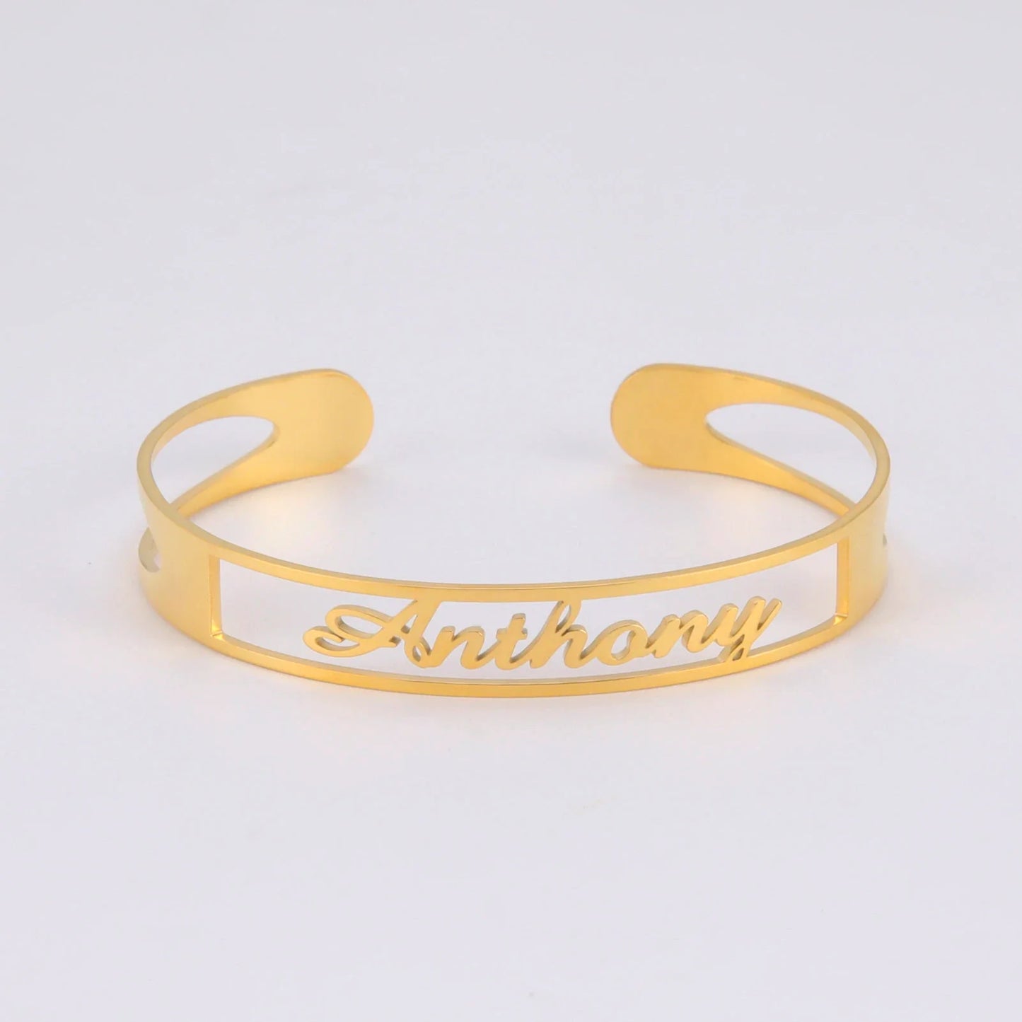 Personalized Name Bracelet for Women Men Custom Jewelry Stainless Steel Customized Bangle Gold Color Arabic Name Birthday Gifts