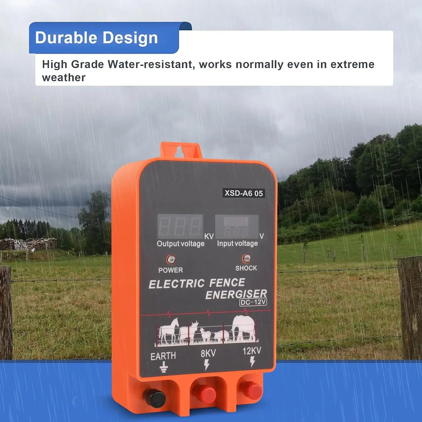110/220V Electric Fence Energiser for Farm Animal Supplies Electronic Fence Host Electric Fence To Protact Cattle Sheep Horse