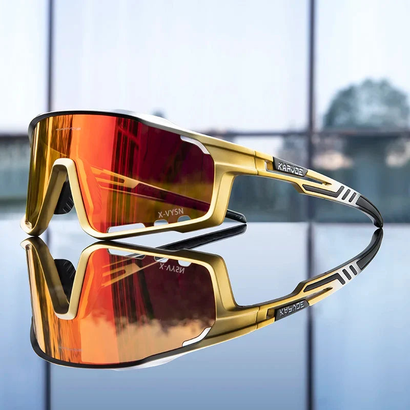 KAPVOE UV400 Cycling Glasses Men MTB Cycling Sunglasses Outdoor Sports Running Eyewear Women Road Bike Glasses
