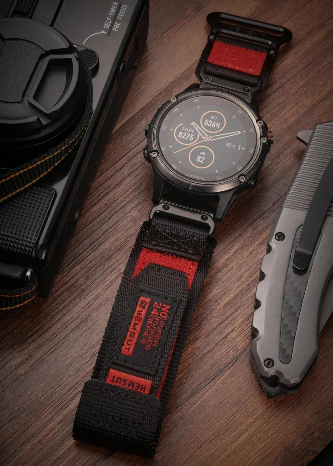 Garmin QuickFit 26mm Nylon Band with Contrast Trim