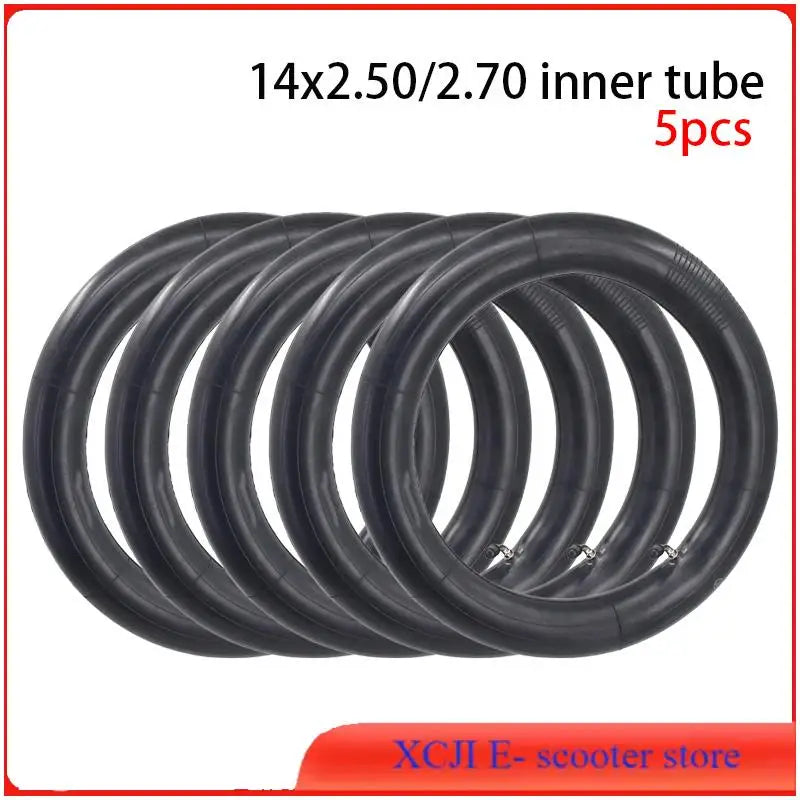 Electric Bicycle 14 Inches New Electric Bike 14x2.50/2.70 Inner Tube Curved Mouth for Electric Bicycles/Electric Scooters E-Bike