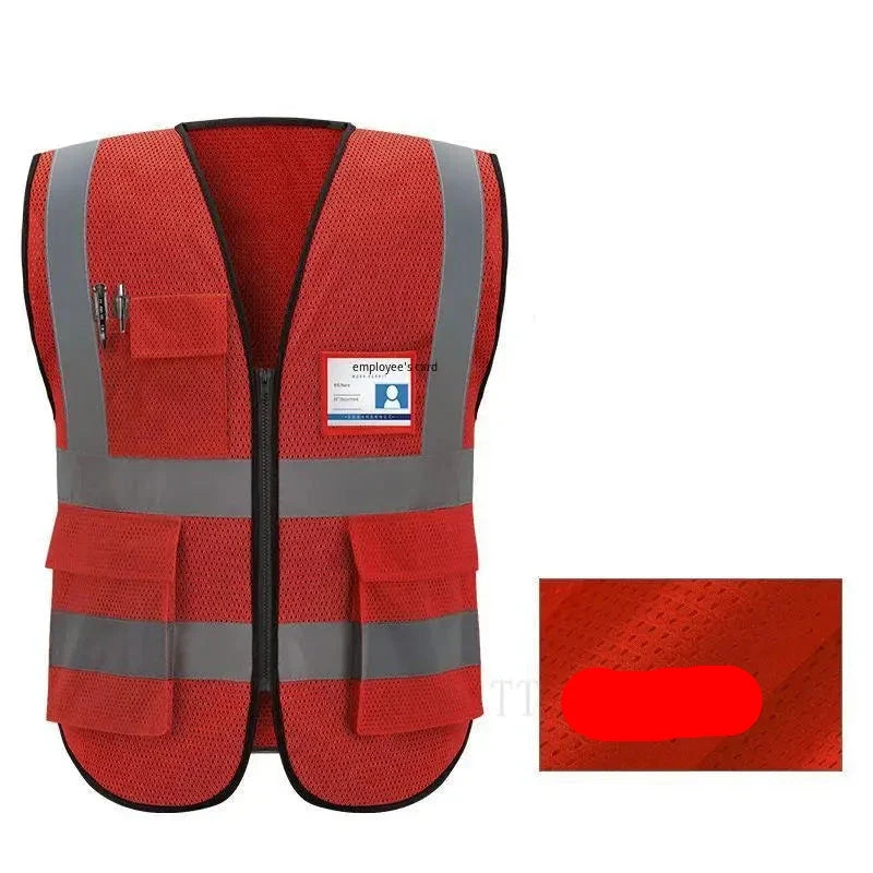 Safety First Men's Reflective Work Vest with Practical Features