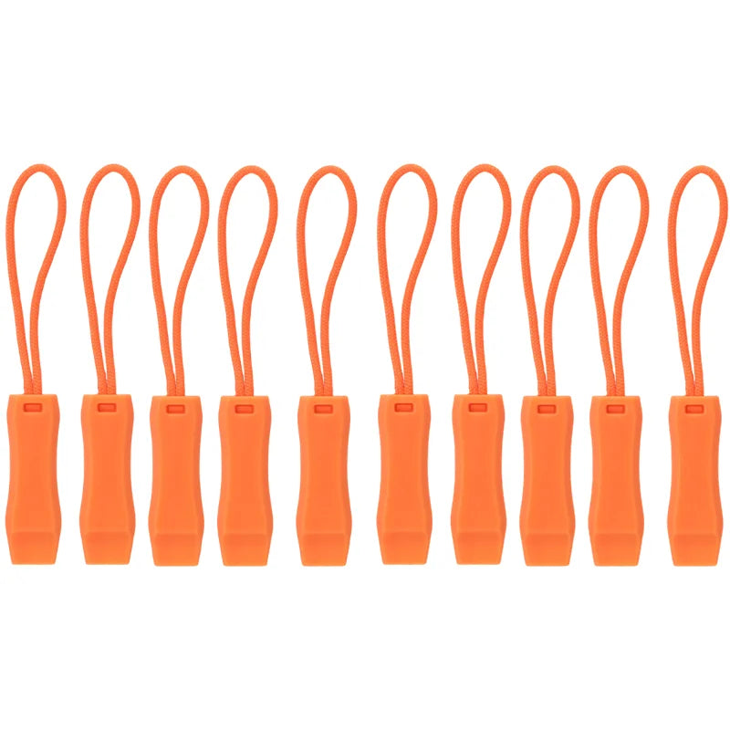 Outdoor Survival Whistle Camping Hiking Rescue Emergency Whistle Diving Survival Whistle Zipper Pull Combo for Backpack Tent