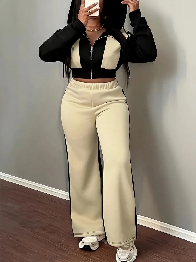 2 Piece Women Sets 2025 New Arrival Autumn Winter Matching Sets Two Pieces Sets Long Sleeve Top And Pants Suits Outfits Clothing