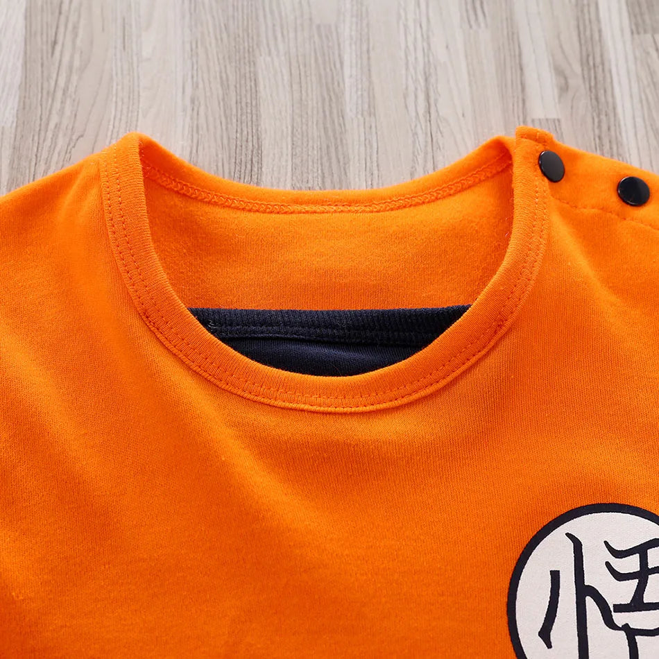 Baby Anime Clothes Vegeta Rompers Newborn Kuririn Roshi Training