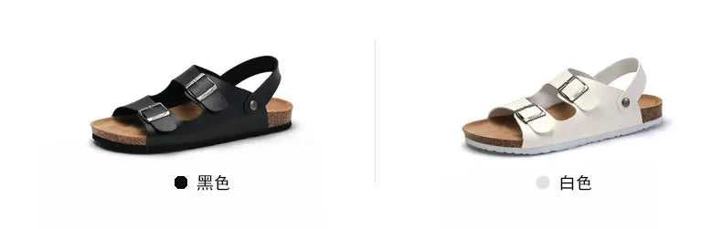 Zapatos Unisex Mujer y Hombre Sandalias de Corcho con Tira Trasera Zuecos Gladiador