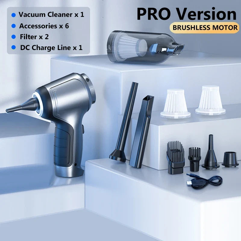 95000Pa Wireless Car Vacuum Cleaner Strong Suction Handheld Auto Vacuum Home &amp Car Dual Use Mini Vacuum Cleaner HomeAppliance