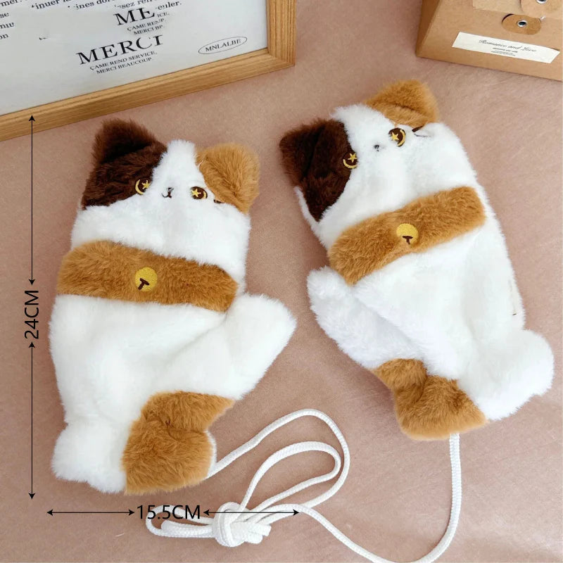 Bufanda y Guantes de Gato Kawaii