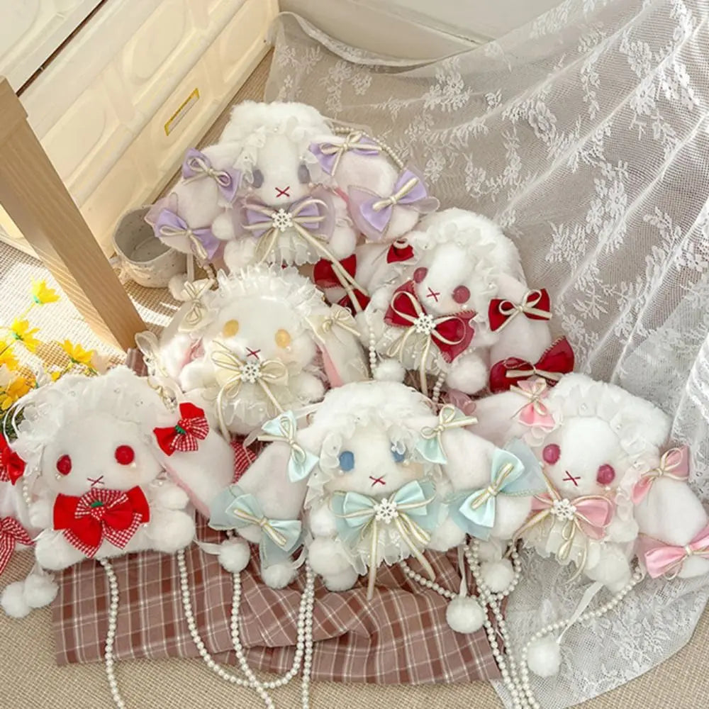 Bolso de peluche Conejo y Lazos