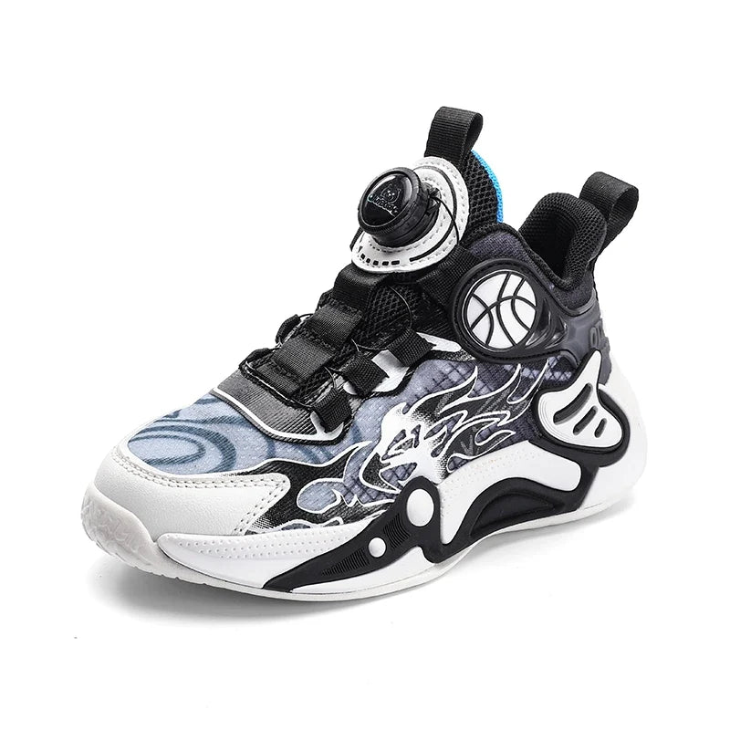 Kids Sneakers Fashion Basketball Shoes for Children Boys Breathable Mesh Sneakers Casual Sports Shoes 2026 New Design Trainers