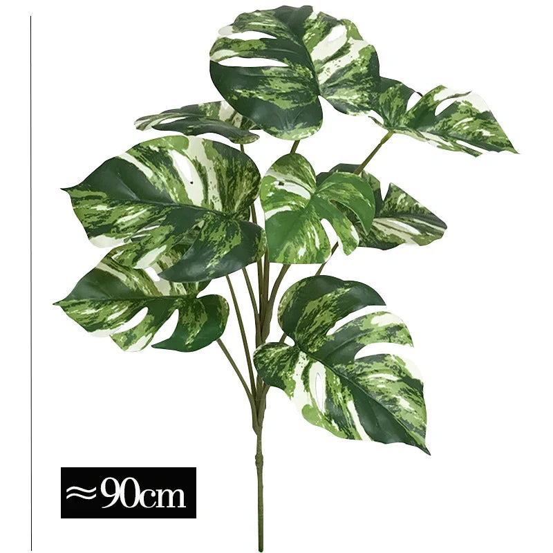 Dlight Decor 90cm Monstera Branch with Tropical Turtle Leaves