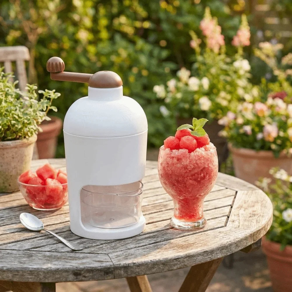 Ice Breaker Portable Hand-operated Ice Shaver Small Multifunction Shaved Ice Machine DIY Hand Operated Snow Cone Machine Home