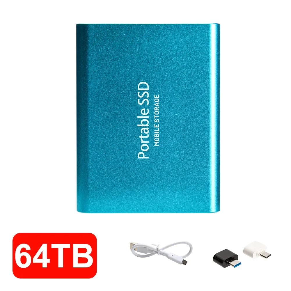 16TB High‑speed Portable External SSD USB 3.1 Type‑c External Hard