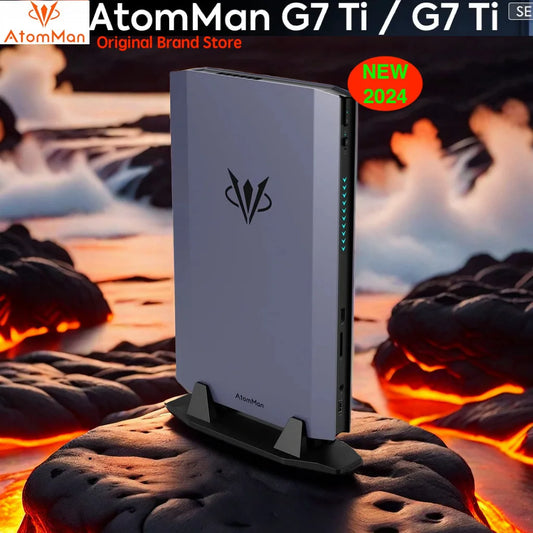 New AtomMan Gaming Mini PC G7 Ti /G7 Ti SE Intel Core i9-14900HX/ i7-14650HX+RTX 4070 DDR5 Minisforum AI Graphics Gaming Mini PC