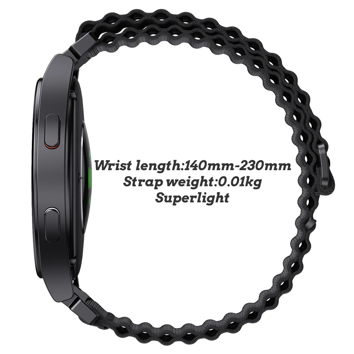 COROS PACE & APEX Ribbed Nylon Loop Band with Metal Hook