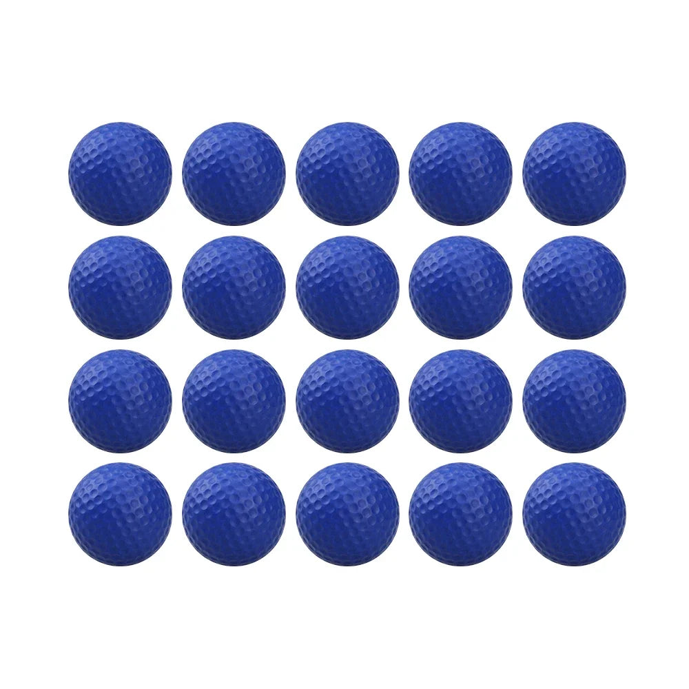 20 Pcs Color Sponge Indoor Practice PU Foam Golf Balls