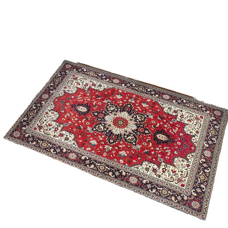 Vintage Style Small Carpet Bohemian Ethnic Style Living Room Bedroom Bathroom Kitchen Anti Slip Entrance Door Mat Home Rug