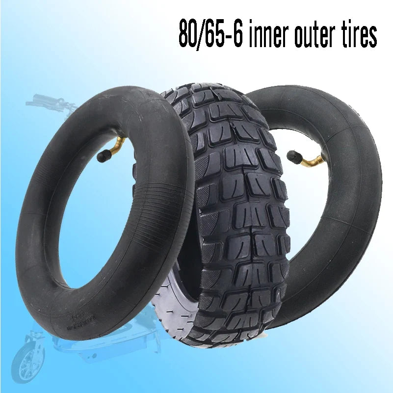 80/65-6 tires are suitable for electric scooters with 10 inch wear-resistant inner and outer tire accessories