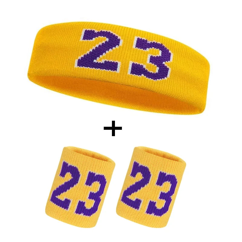 Cotton Sports Headband with Wrist Guard