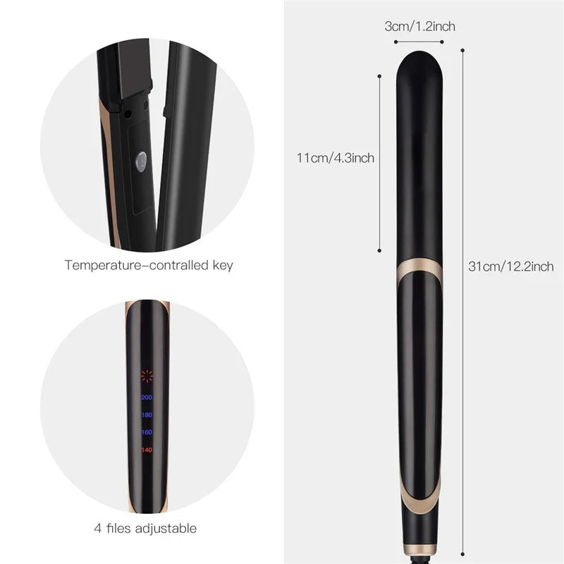 Hair Straightener Irons Ultrasonic Infrared Hair Iron LCD Display Hairs Flat Iron Board Recover Damaged Hair Irons