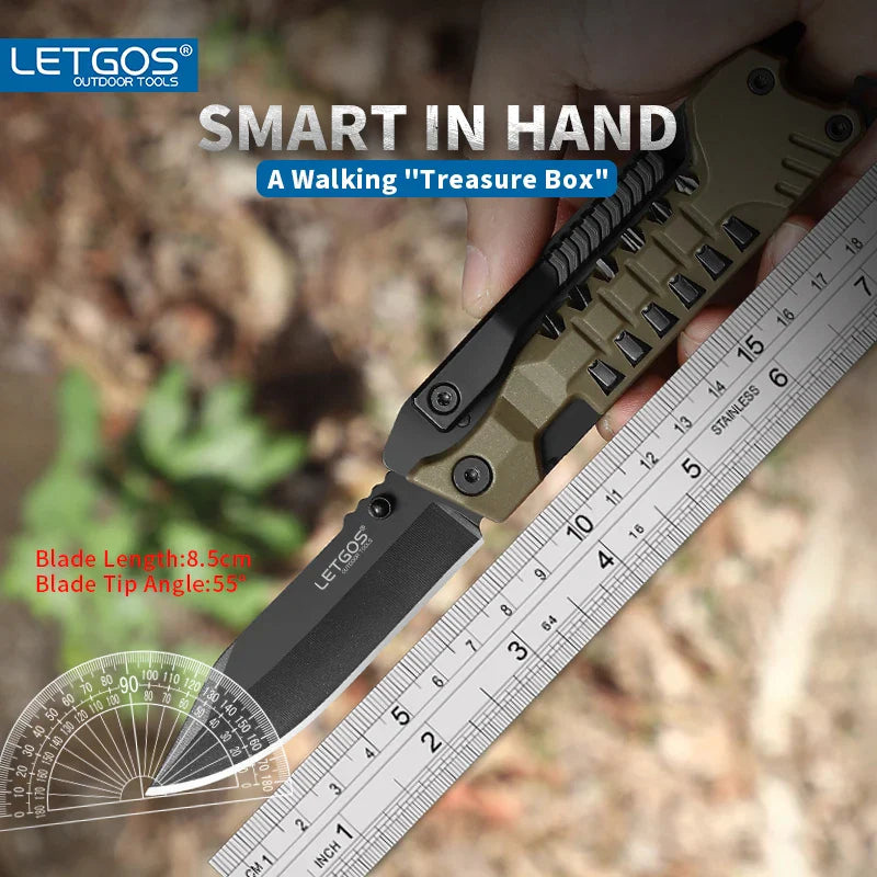Cuchillo de supervivencia VersaEdge 22 en 1: la herramienta definitiva para actividades al aire libre