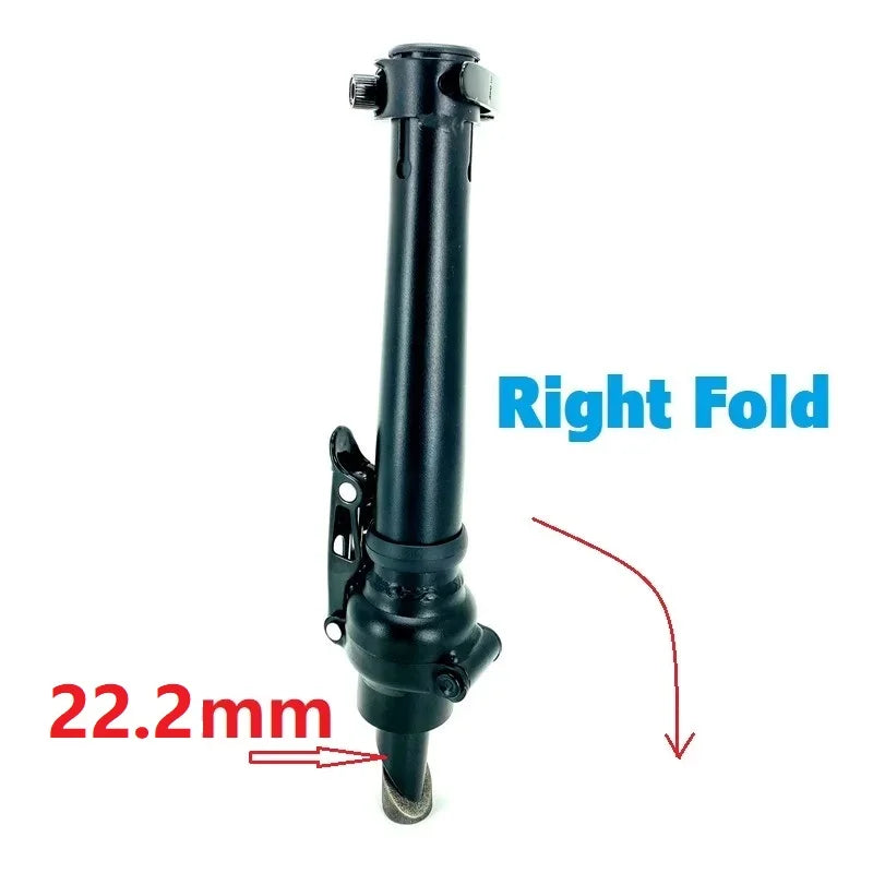 Electric Folding Bike Stem 25.4mm Outward/Right Folding Telescopic Adjustable Stem Repair Parts Double Section Stem Accessories