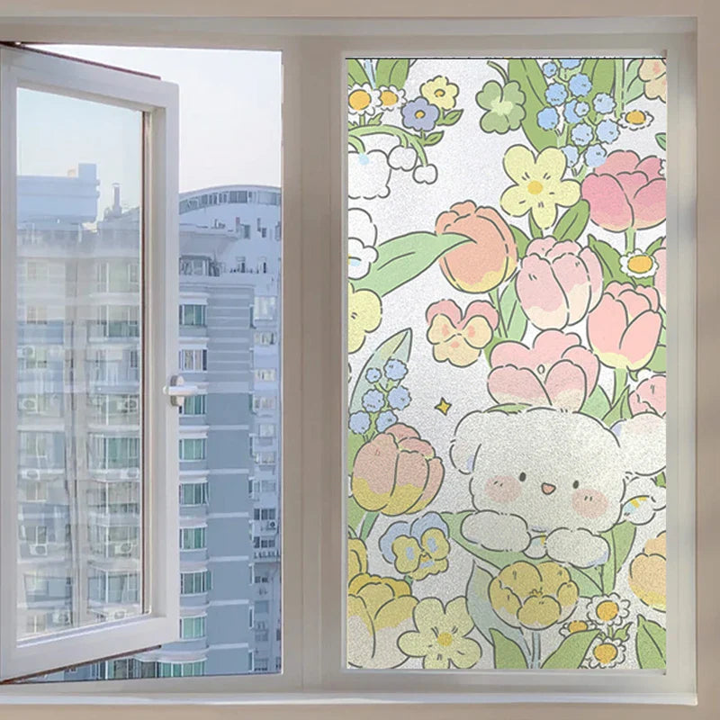 Pegatinas Kawaii para la privacidad de las ventanas