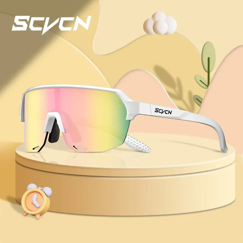 SCVCN New Children Cycling Sunglasses Outdoor Road Bike Eyewear Girls MTB Camping Hiking Glasses Teenager Sports UV400 Goggles