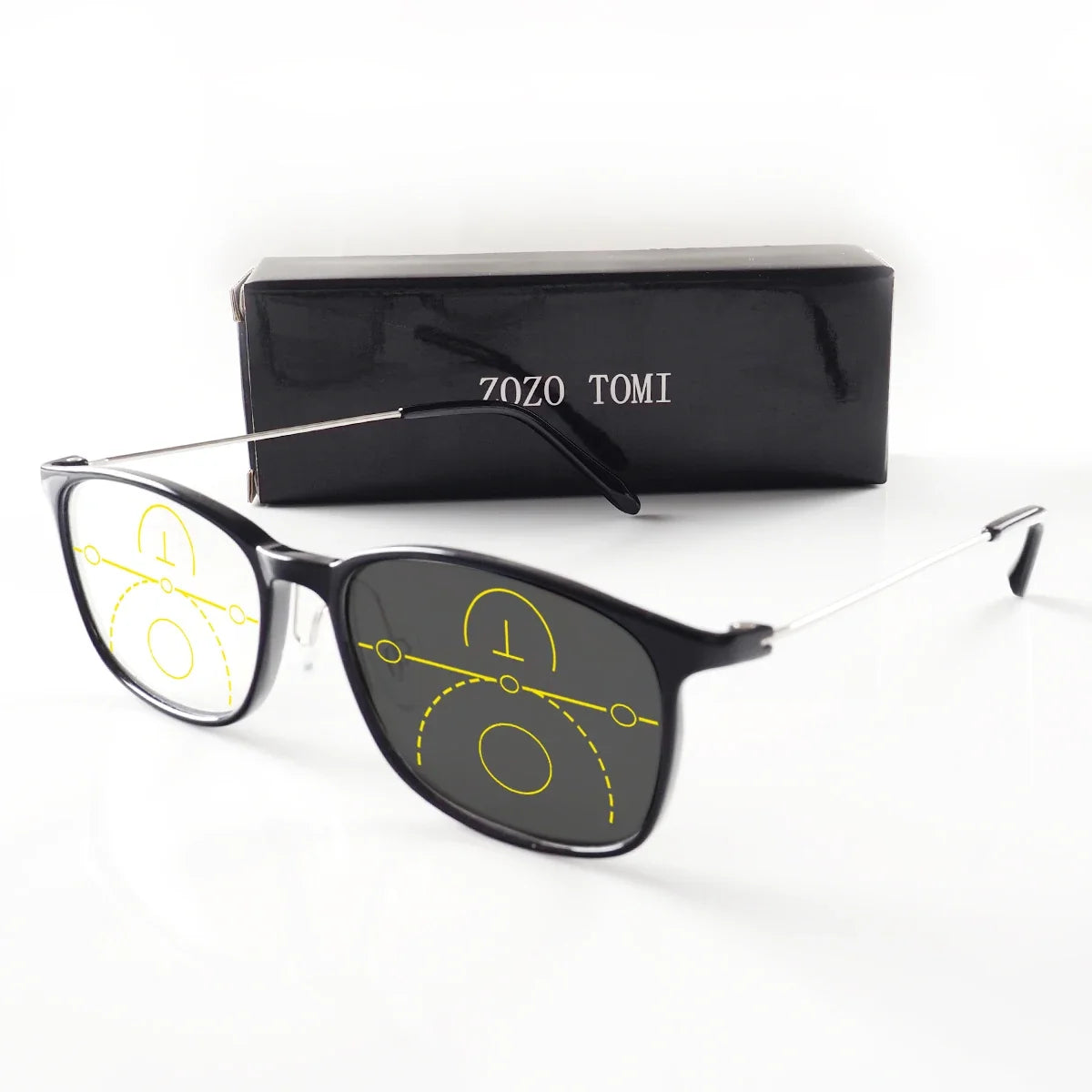 Progressive Multifocal Reading Glasses Photochromic Men Women Flexible Temples Anti Blue Light Computer Presbyopic Eyeglasses