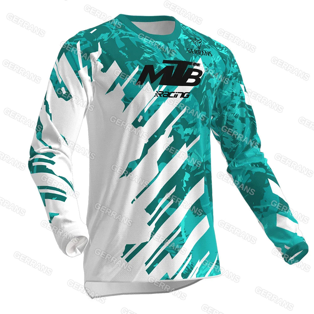 Mtb Downhill Jersey Mountain Bike T-Shirt Motorcycle Offroad DH Gerrans Mtb Jersey Motocross Shirt Sweatshirt Sportwear Clothing