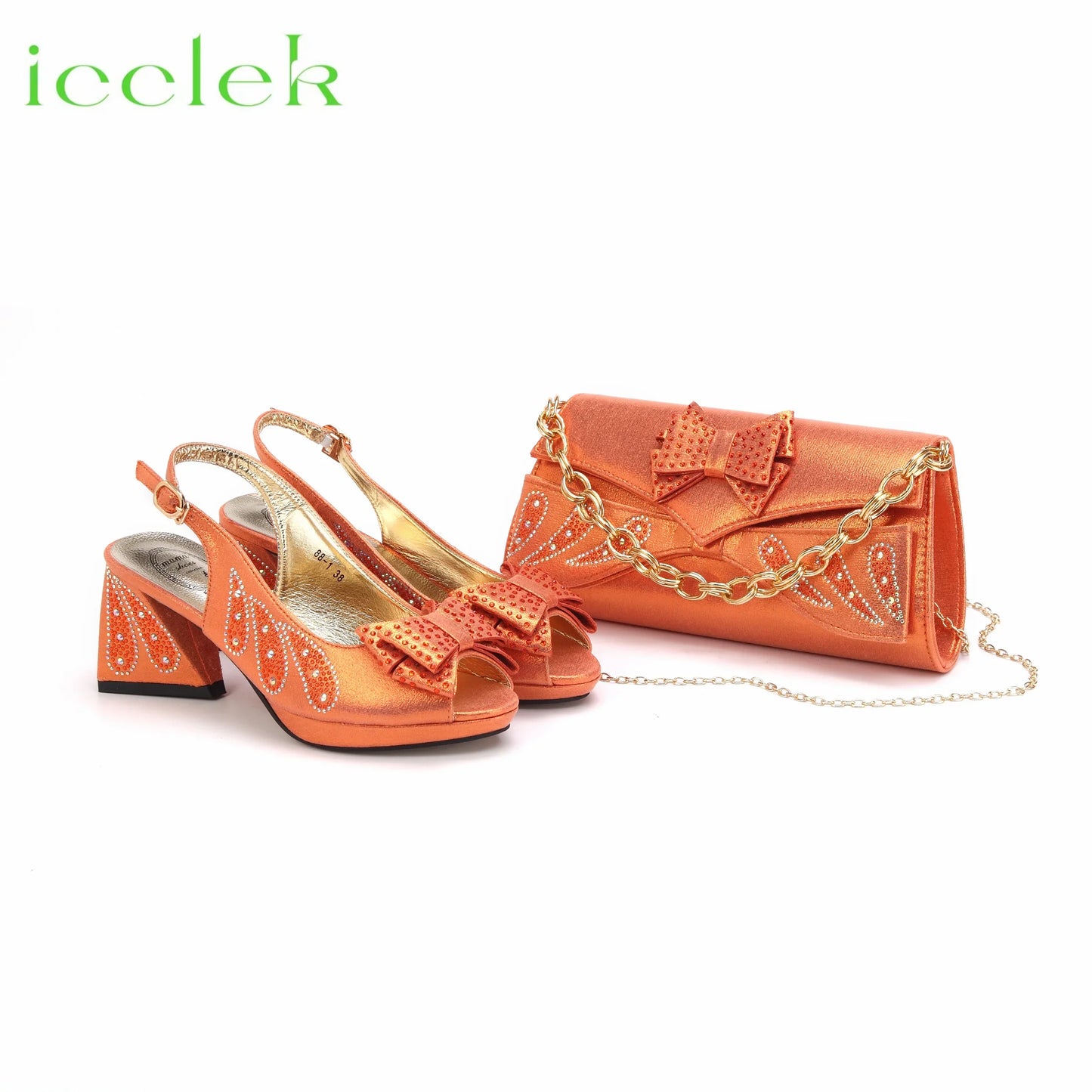 Nuevo diseño de zapatos y bolso de mujer Peep Toe