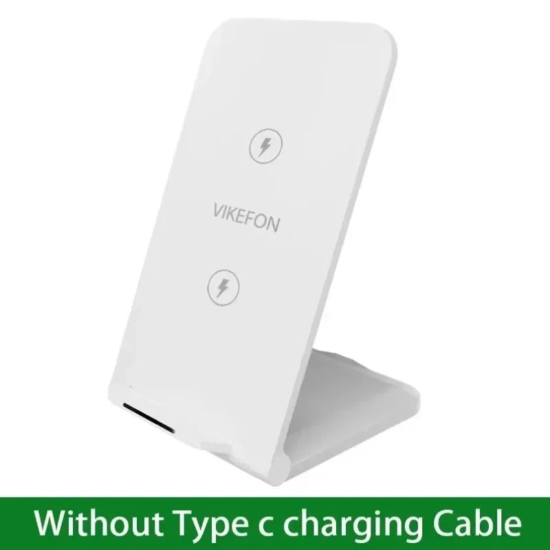 Wireless Charger Station Earphone Phone Fast Charging Charger Holder For iPhone 16 15 14 13 Pro Max Samsung S24 S23 Xiaomi
