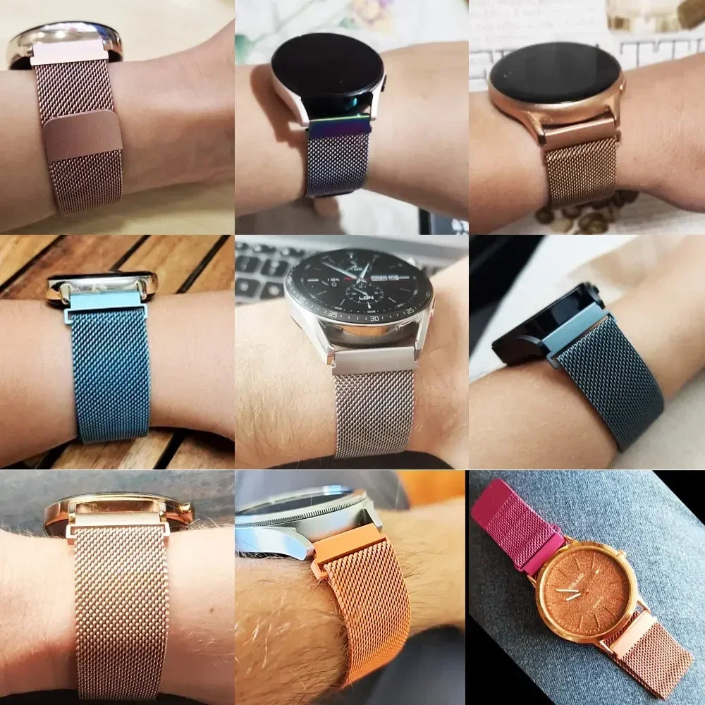 OnePlus Watch Milanese Loop Band, Magnetic Metal Mesh, 28 Colors