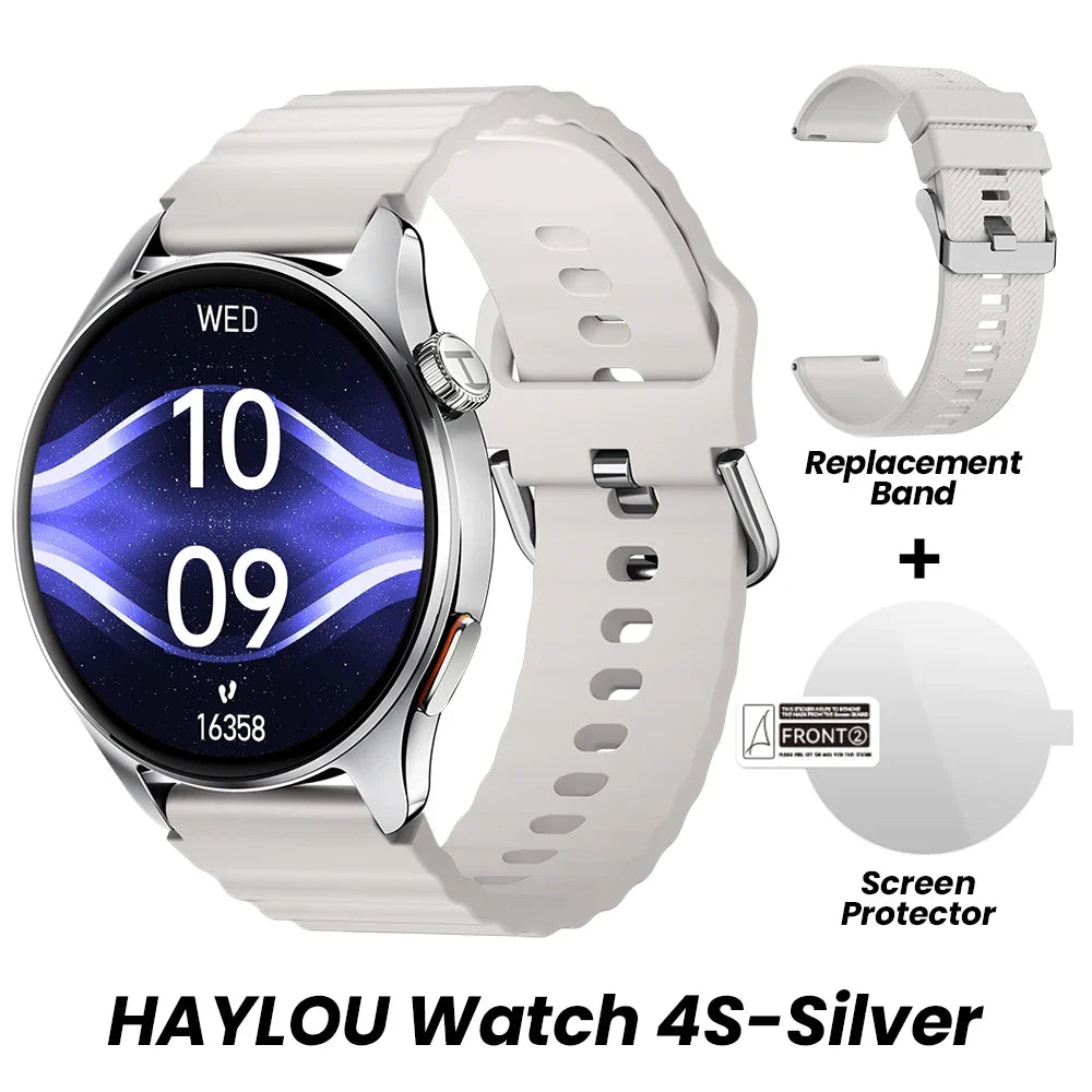 HAYLOU Watch 4S(HF012) GPS Smartwatch 1.43” HD AMOLED 5 Satellite GPS Positioning 120+ Workout Modes Sport Fitness Smart Watch