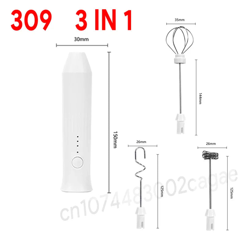 Upgraded Electric Coffee Frother And Milk Whisk USB Rechargeable