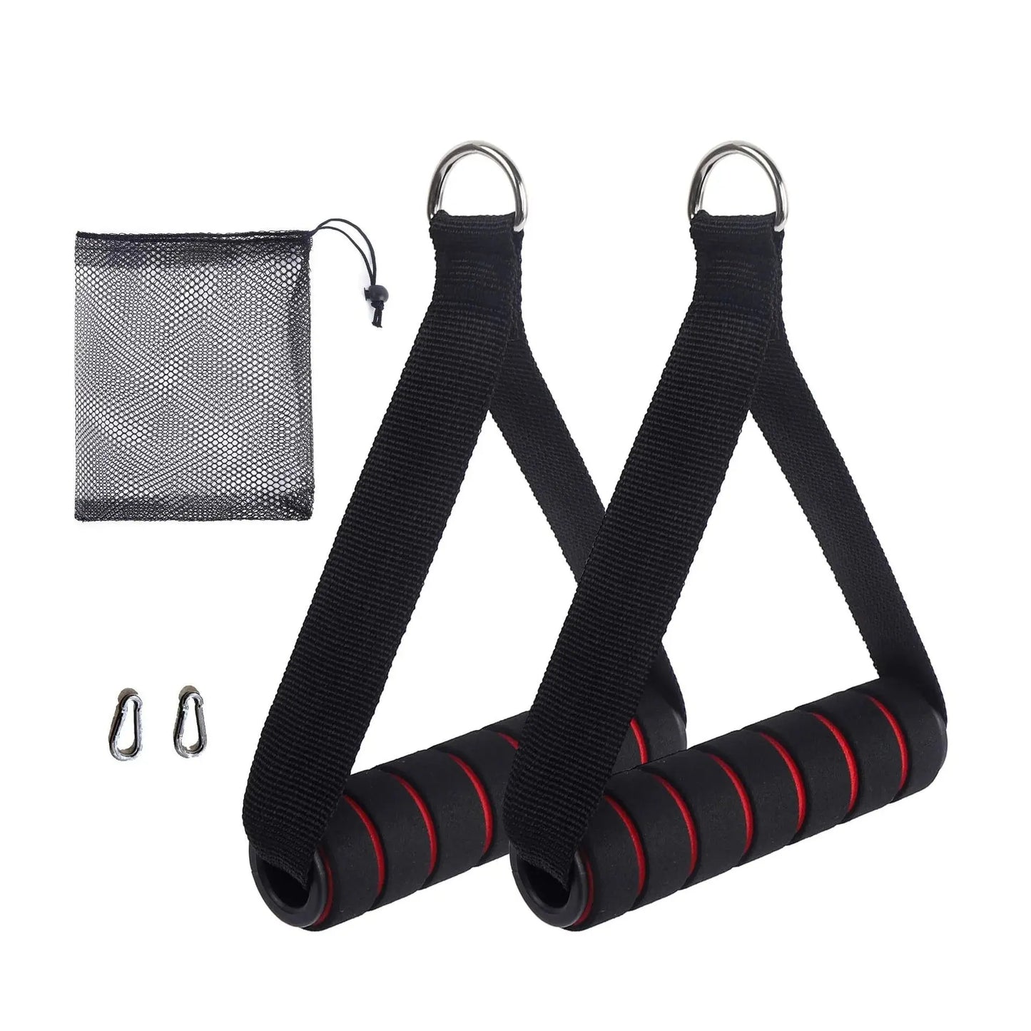 Heavy Duty D-Ring Gym Handles for Home Gyms