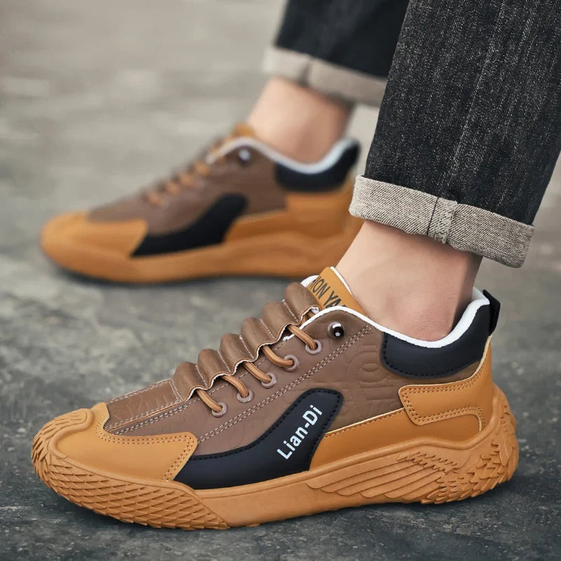Spring and Autumn Fashion Elastic Band Sneakers for Men, Versatile Trendy Casual Shoes, Student Running Shoes, Soft-Soled Lightweight Men's Shoes