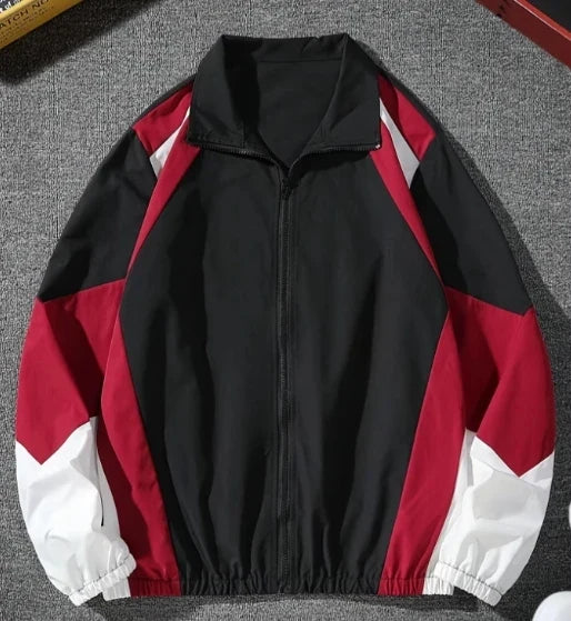Men's Color-Blocked Jacket, lightweight, Casual, Travel, Windproof and Wear-Resistant, High-Quality Fabric, Boyfriend Gift