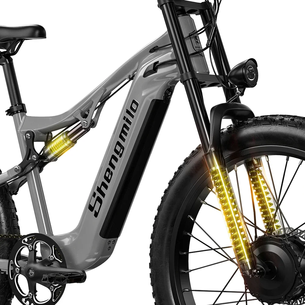 High-Performance Electric Bicycle with Dual Suspension