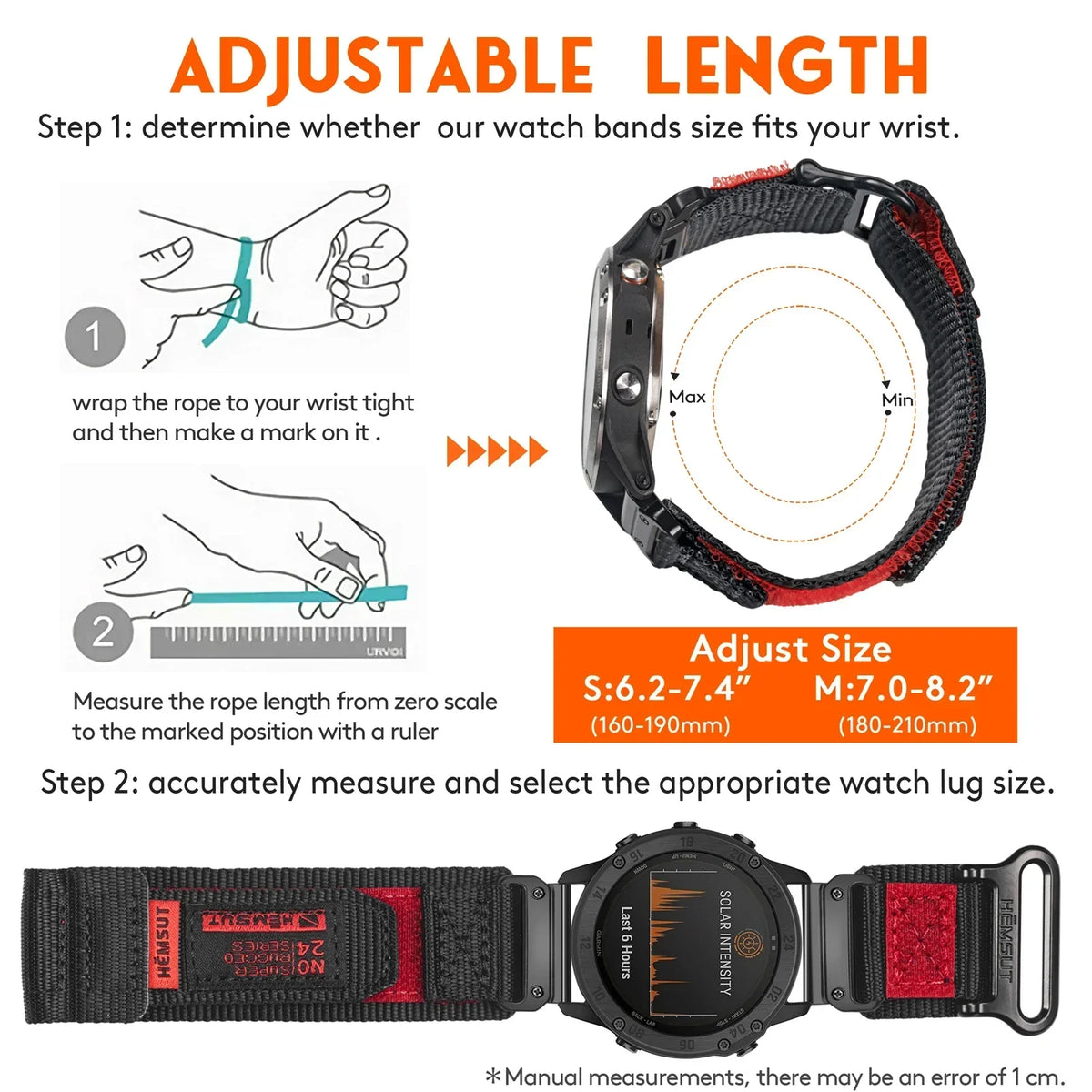Garmin QuickFit 26mm Nylon Band with Contrast Trim