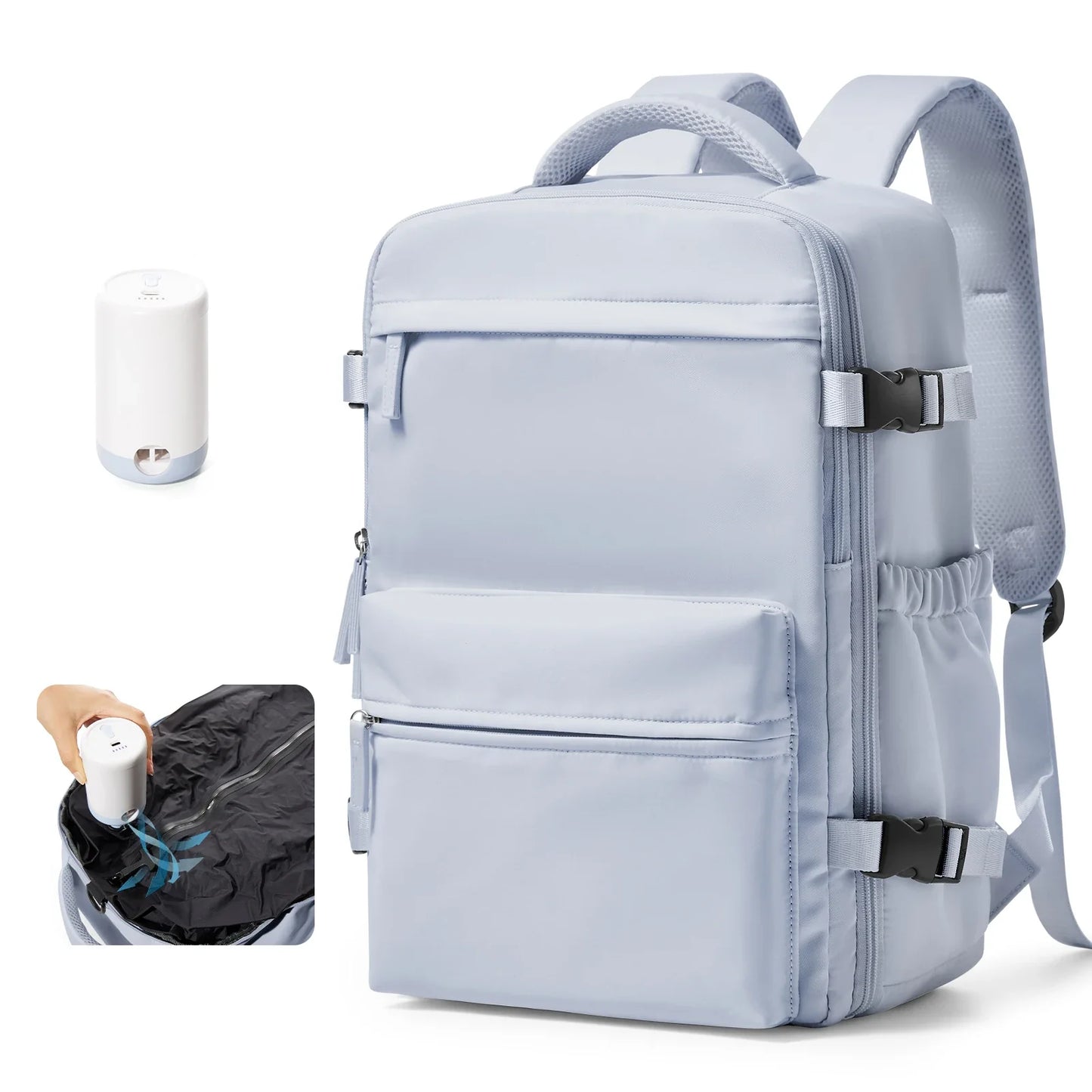 Ryanair Backpack Travel Cabin Airplane Backpack, Air Vacuum Compression Backpack, Women Men Backpack Business Laptop Bag Handbag