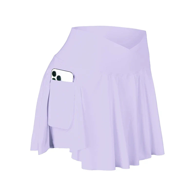 Women's 2 in 1 Tennis Skort with Pockets