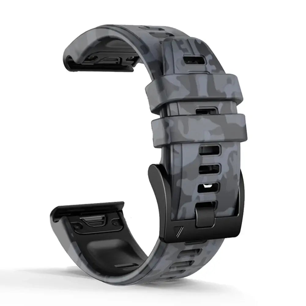 Garmin QuickFit 22/26mm Silicone Band in Camo, Two-Tone or Textured