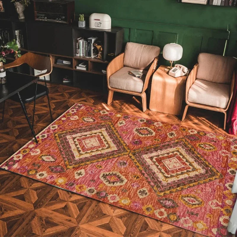 Bohemian Style Non-Slip Rug Pastoral Persian Style Non-Slip Doormat