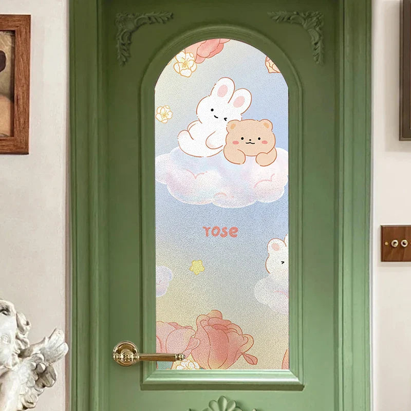 Pegatinas Kawaii para la privacidad de las ventanas