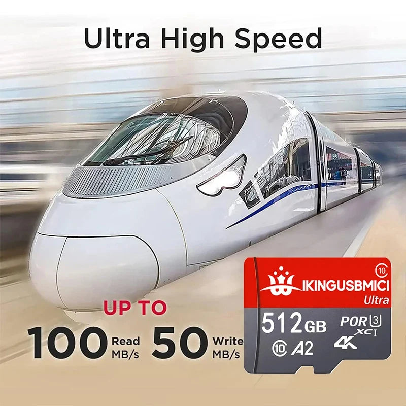 Micro Smartphone Flash Premium Camera 32-64-128-256-512gb Tf Flash Card Sd U3 Reliable Quality High Speed Durable High Quality
