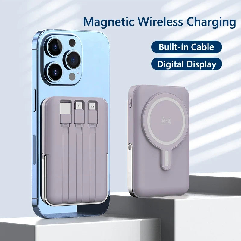 10000mah Magnetic Wireless Portable Power Bank, 22.5w Fast Charging