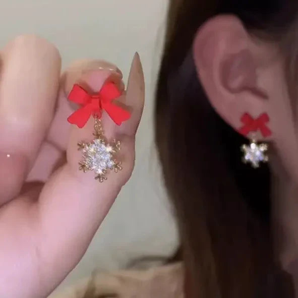 Pendientes de adorno navideño