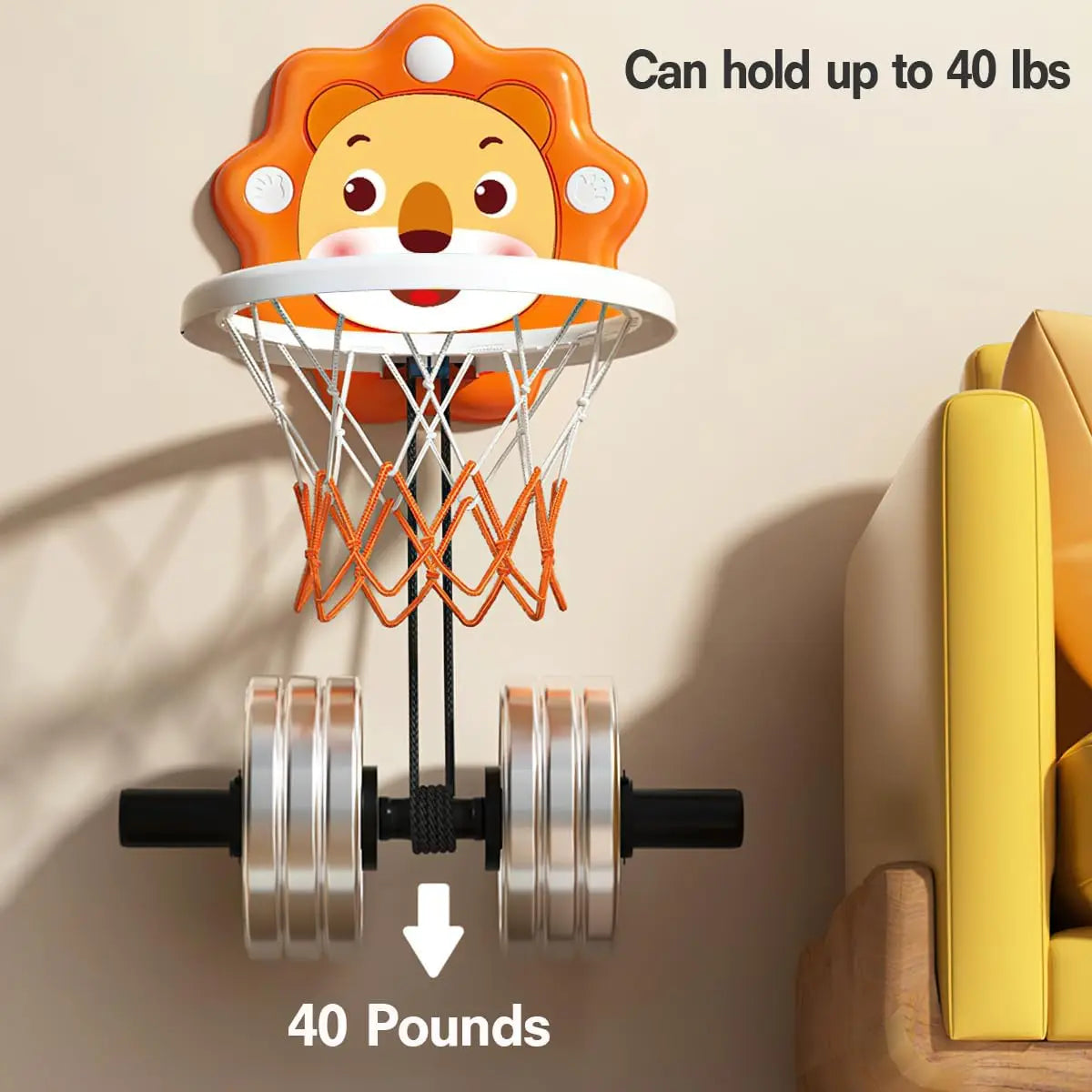Indoor Mini Basketball Hoop for Toddlers Kids Boys Bedroom,Adjustable Height,Christmas Birthday Gifts Toy for Boys,Toddler Toys